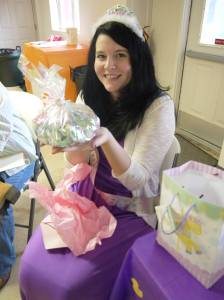 A bag of Hershey Kisses given to "Princess Bean," but we all know who is really going to eat them. Hint: it's me.