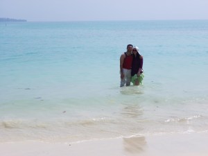 First time in the water!