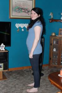 Momma at 5 months preggo.