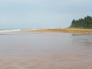 Area where the sea meets the lake