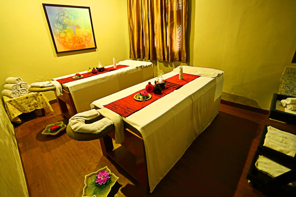 The spa, The Golden Flower, at The Golden Tusk