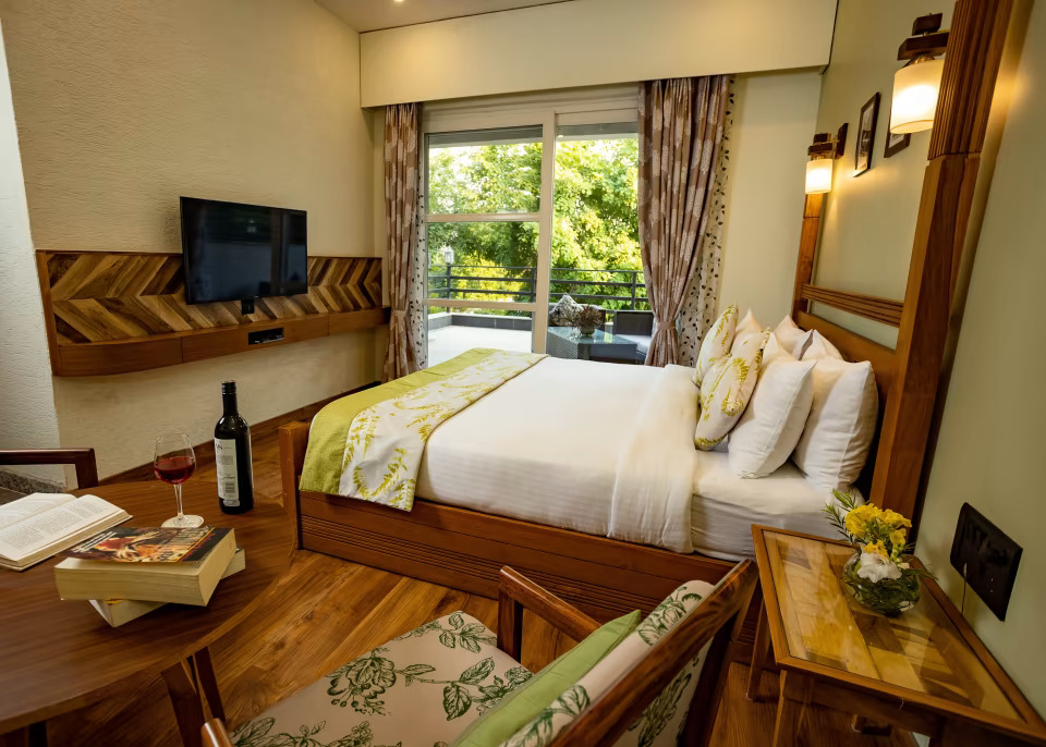 Bedroom of the Corbett Suite at The Golden Tusk