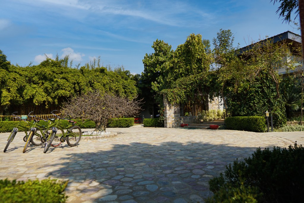Outside reception area at The Golden Tusk