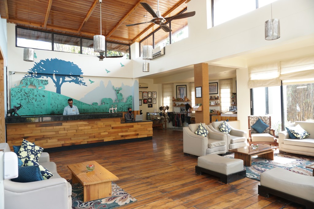 Inside of reception at The Golden Tusk