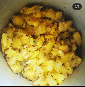 Photo showing kappa dish after cooking. 